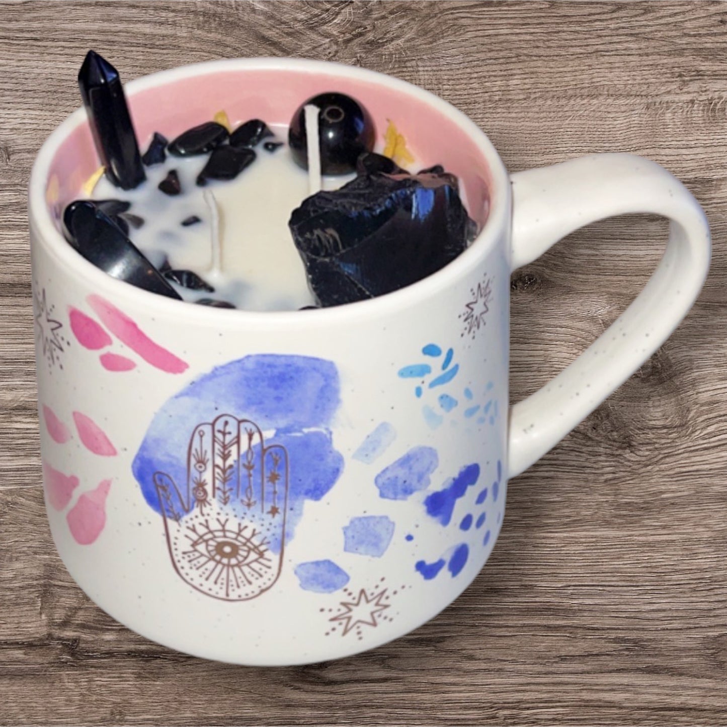 Obsidian crystal Mug